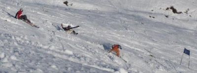 Telemarkrennen Zieleinlauf
